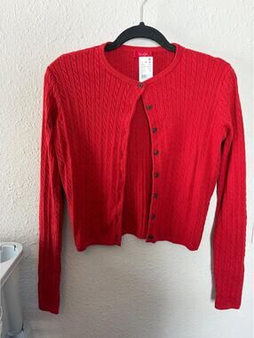 NWT John Galt Pacsun red cropped cardigan. One size but best for S/M. $32 retail